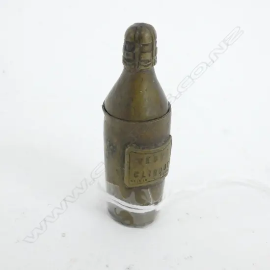 VINTAGE VESTA IN THE FORM OF A CHAMPAGNE BOTTLE H.65mm
