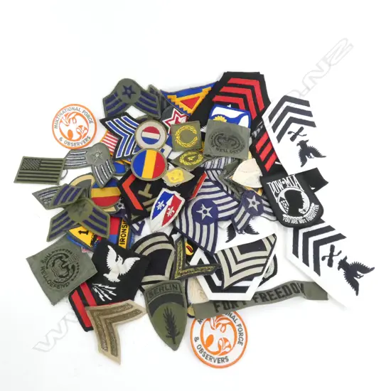 BAG ASST. INTERNATIONAL MILITARY PATCHES 