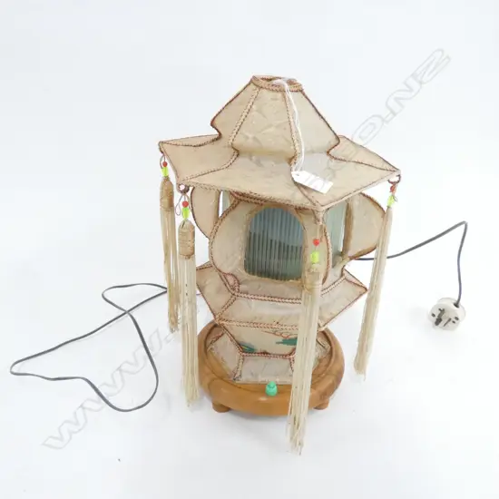 ELECTRIC ORIENTAL STYLE LAMP WITH INTERNAL MOVEMENT H 370 MM