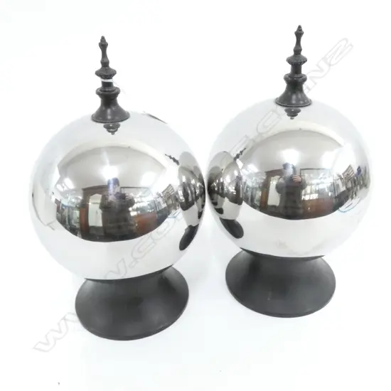 PR CONTEMPORARY SILVER BAUBLES H.340mm