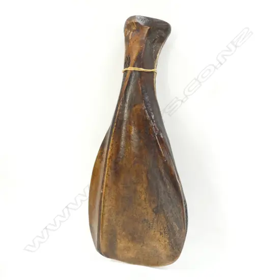 POLISHED BONE PATU. MĀORI CONCERT PARTY?