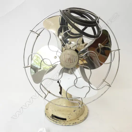 VINTAGE ENGLISH 10'' 'LIMIT' DESK FAN WORKING