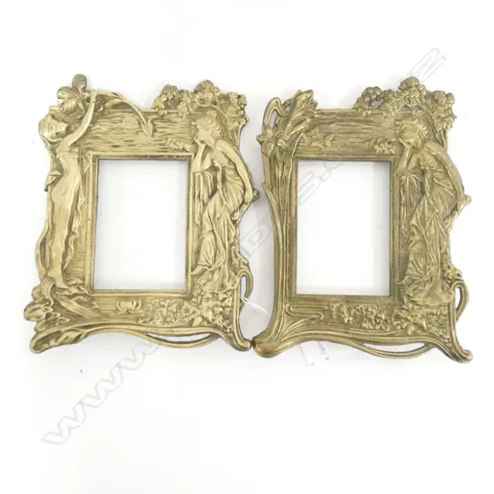 PR ART NOUVEAU STYLE BRASS FRAMES 270x220mm