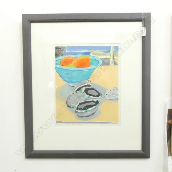 TOM BURNETT 'STILL LIFE WITH PAUA' '96 92/220 340x270mm