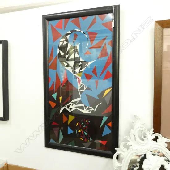 LLOYD HILLYER COLOUR ABSTRACT 740mm x 390mm