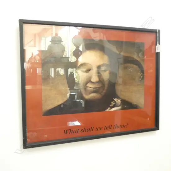 TONY FOMISON PRINT 'WHAT SHALL WE TELL THEM' 305x470mm