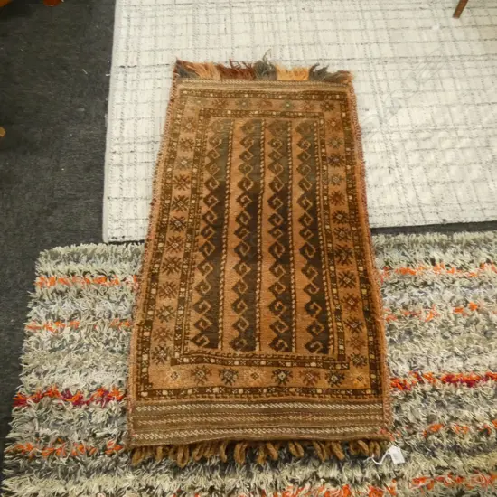 HAND KNOTTED ALL WOOL BROWN BEDDING BAG 1000x590mm 