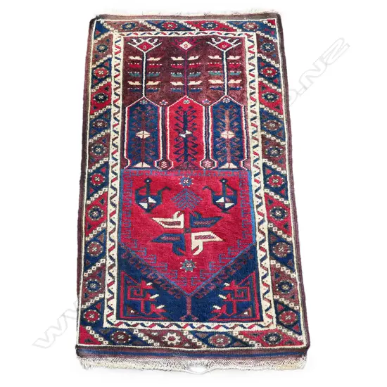 HANDWOVEN ALL WOOL RUG 1240 X 740MM