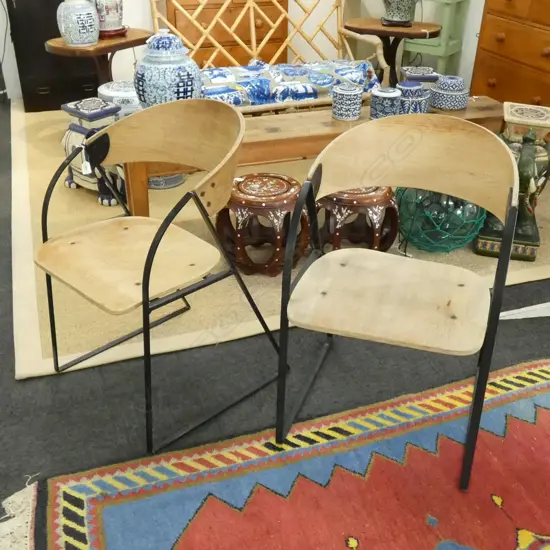 PR CONTEMPORARY PLY & METAL CHAIRS 