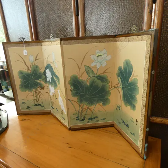 4 PANEL ORIENTAL SCREEN H.605mm