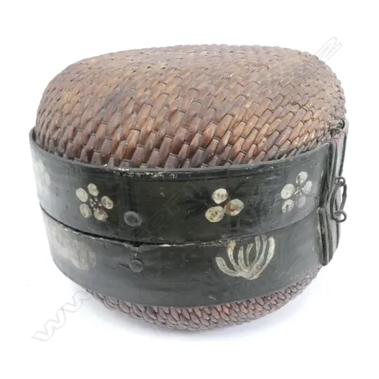 ORIENTAL WOVEN LUNCH BOX 400mm dia