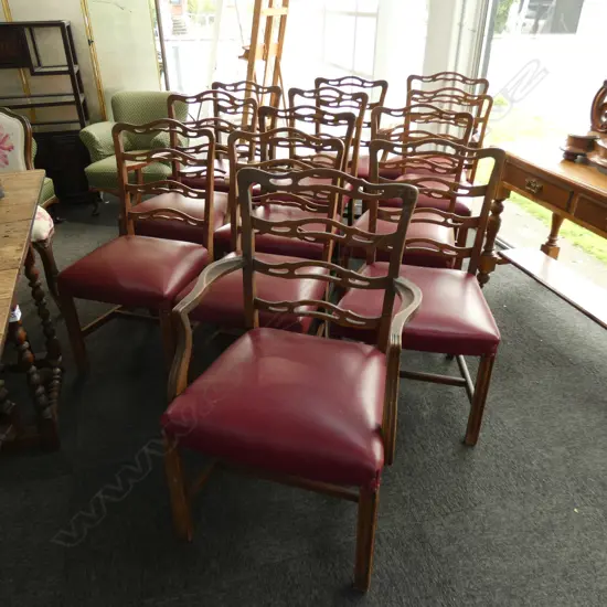 12 LADDERBACK CHAIRS...