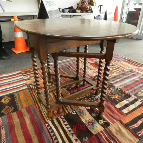 BARLEY TWIST DROPSIDE TABLE...