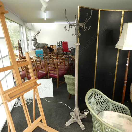 WOODEN COAT STAND H.2010mm