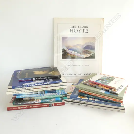BOX LOT ASST NZ ART BOOKS...