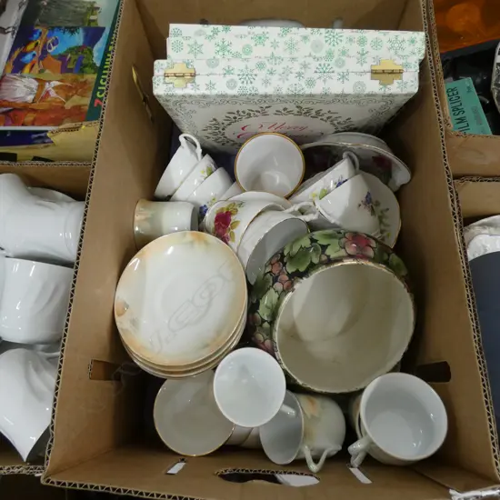 LG BOX LOT ASST. CHINA; INC. 3 TEA SETS ETC.