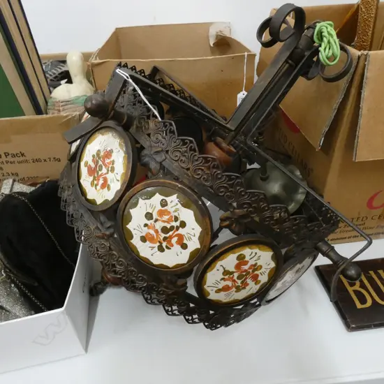 ORNATE METAL HANGING LIGHT FITTING D370 MM