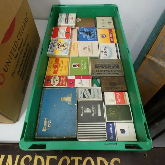 BOX LOT CIGARETTE BOXES