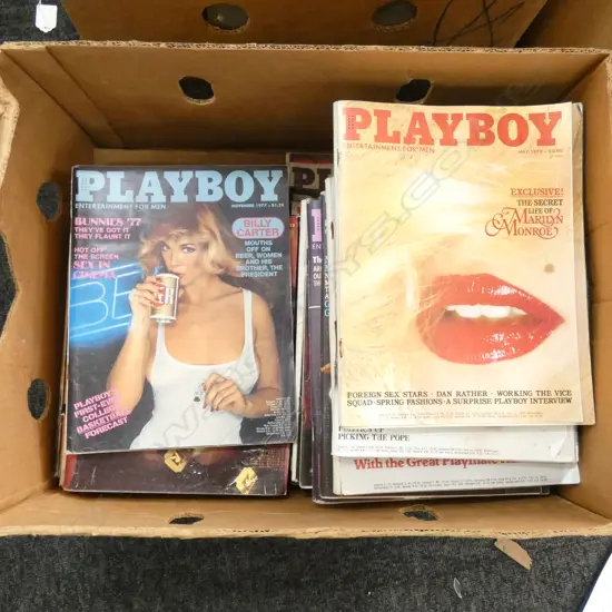 BOX OF BOOKS - PLAYBOY MAGS 1978 & 79