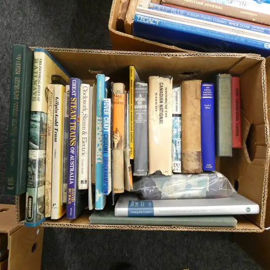 BOX OF BOOKS - RAIL HISTORIES