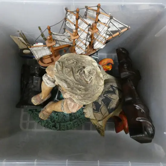 BOX OF MISC ORNAMENTS