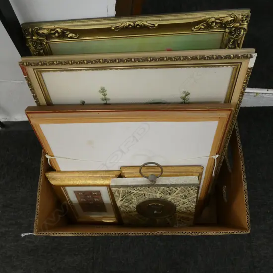 BOX LOT ASST. ARTWORKS ETC