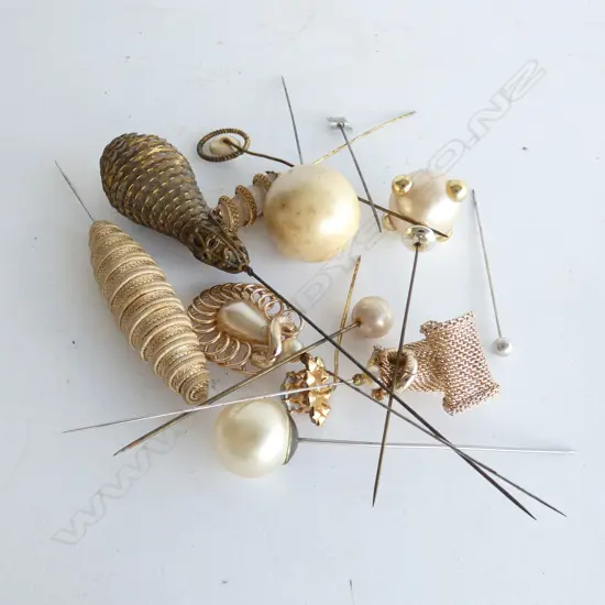 12 ASSORT. OLD HAT PINS 