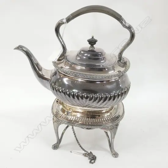 SILVER PLATE SPIRIT KETTLE H. 310MM