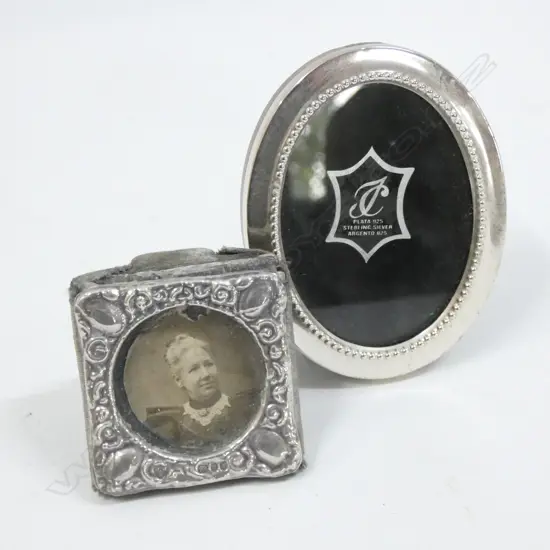 2 SMALL S/SILVER PHOTO FRAMES