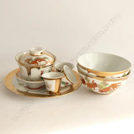 8 PCE CHINESE TEA SET
