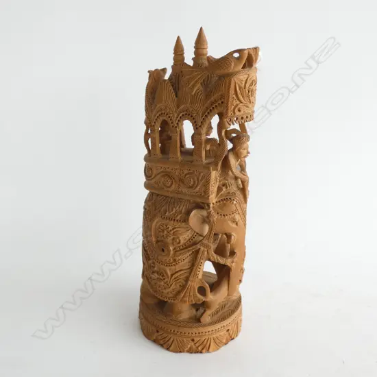 INDIAN  SANDALWOOD CARVING, H. 240MM