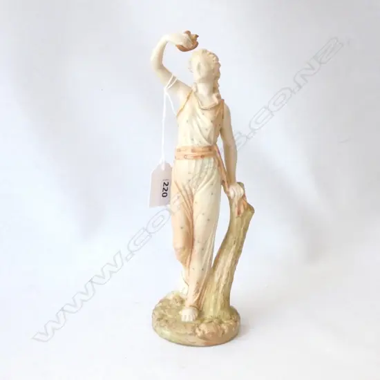 ROYAL WORCESTER PORCELAIN FIGURE ‘CAPTIVITY’ MODELLED BY JAMES HADLEY, DATE CODE 1895, H.240mm