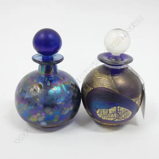 ISLE OF WIGHT SCENT BOTTLE AND ONE OTHER