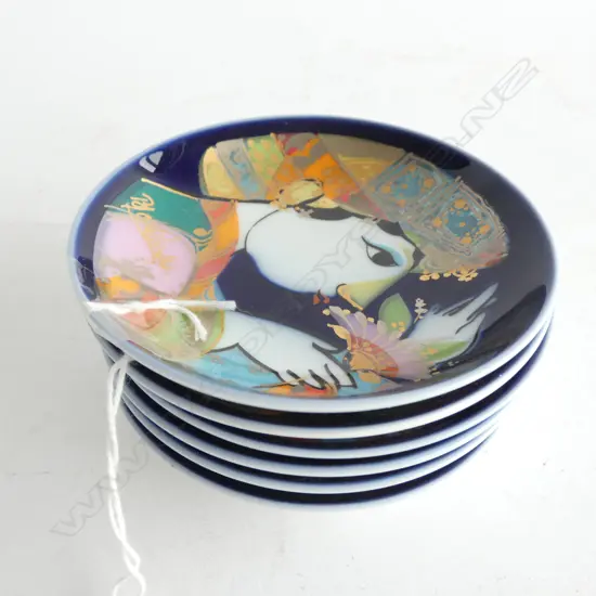 6 ROSENTHAL ALADIN COLLECTORS PLATES - DIA 95MM