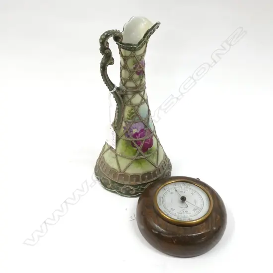 WEATHER CLOCK 120mm dia & JAPANESE JUG AF