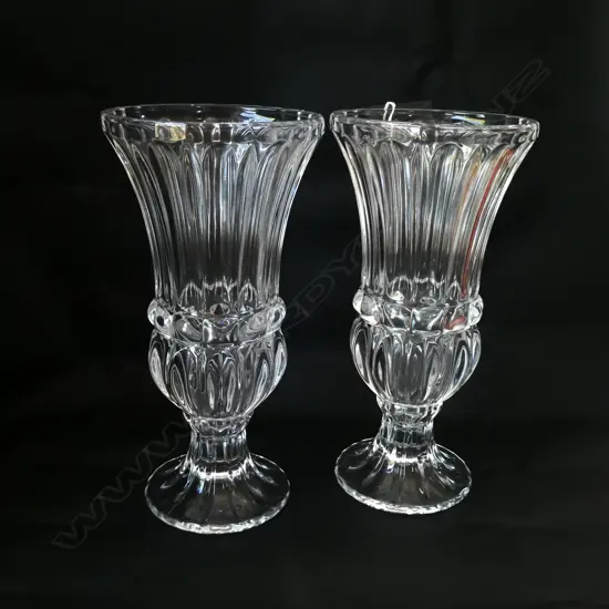 PR PRESSED GLASS VASES H. 290mm