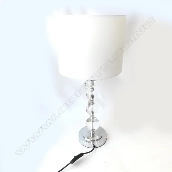 CONTEMPORARY CRYSTAL GLASS TABLE LAMP