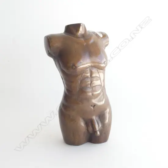 CLASICAL BRONZE MALE TORSO H.190MM. 