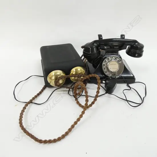 SIEMANS ART DECO PYRAMID PHONE COMPLETE WITH BALLAST RINGER ETC 