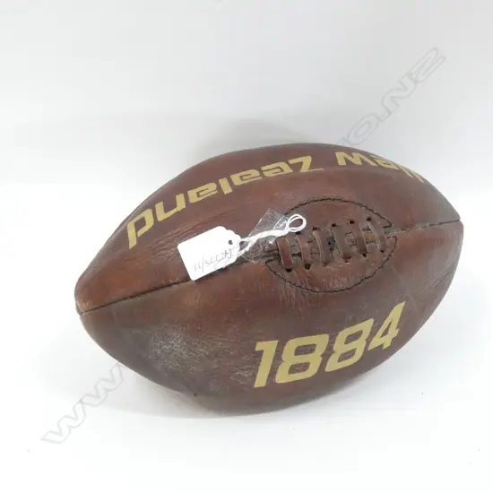 VINTAGE STYLE LEATHER RUGBY BALL L.310mm
