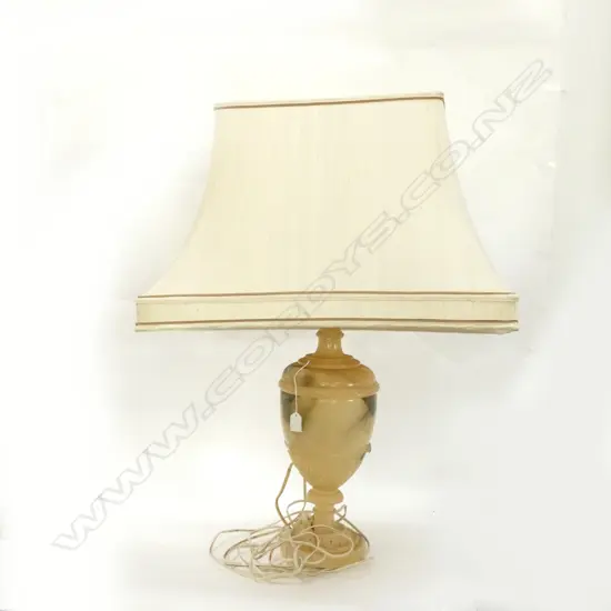 ALABASTER TABLE LAMP