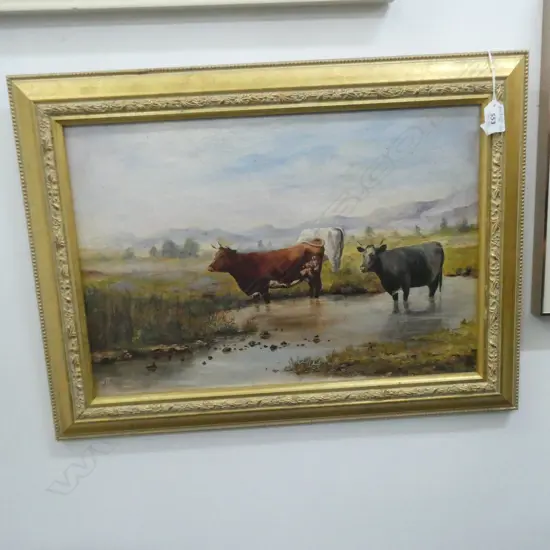 A. T. MAYLETT OIL PAINTING CATTLE '07