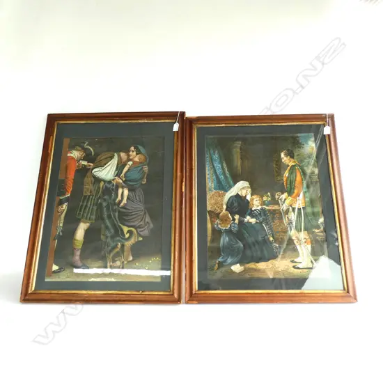 PR C.1900 LITHOGRAPHS 'THE ORDER OF RELEASE' & WIDOW CRYING