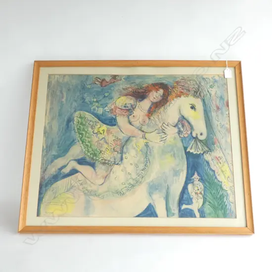 MARC CHAGALL 'CIRCUS DANCER ON HORSEBACK' 505x640mm