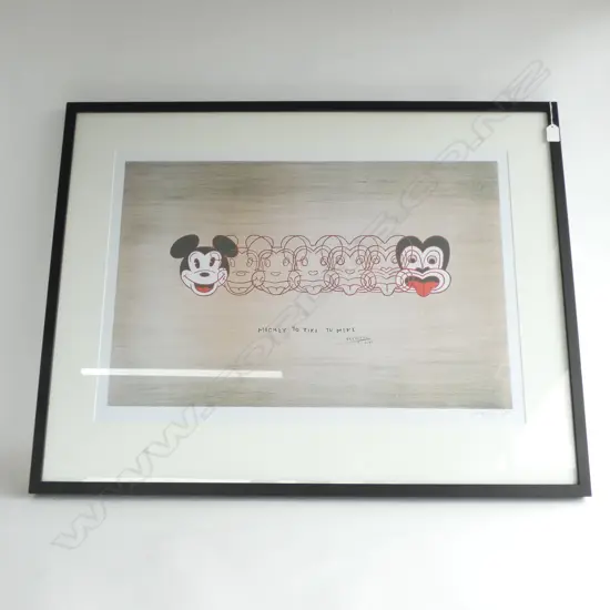 DICK FRIZZELL POSTER PRINT 'MICKEY TO TIKI' 5/50 525x770mm