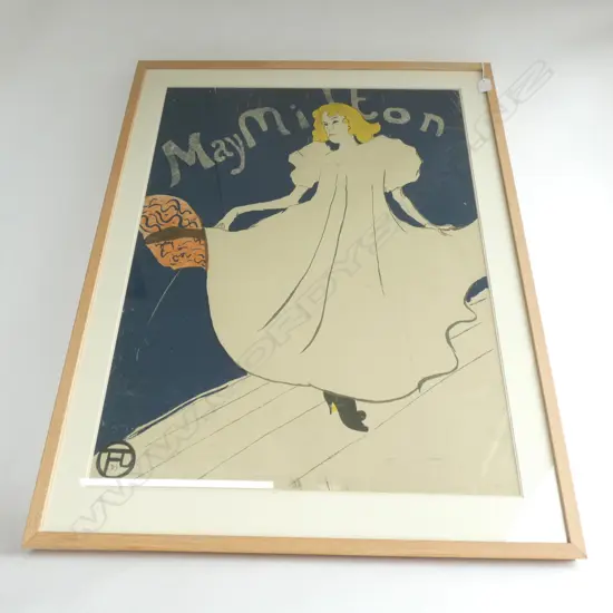 TOULOUSE LAUTREC POSTER 'MAY MILTON'...