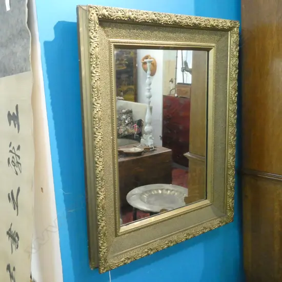 LG GILT RIMMED WALL MIRROR - 760 X 590MM