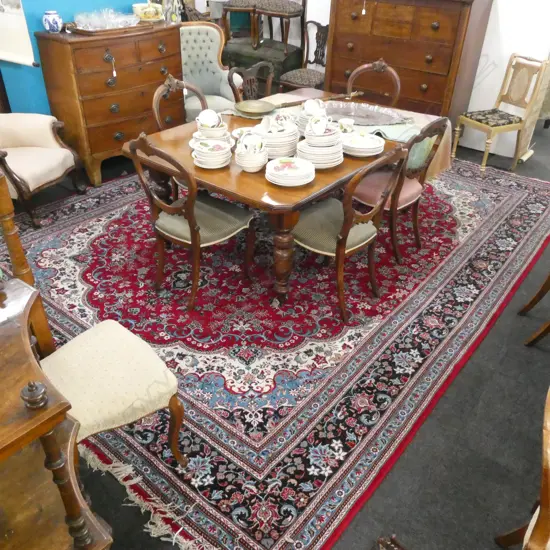 LARGE MACHINE MADE PERSIAN STYLE CARPET 4x3m