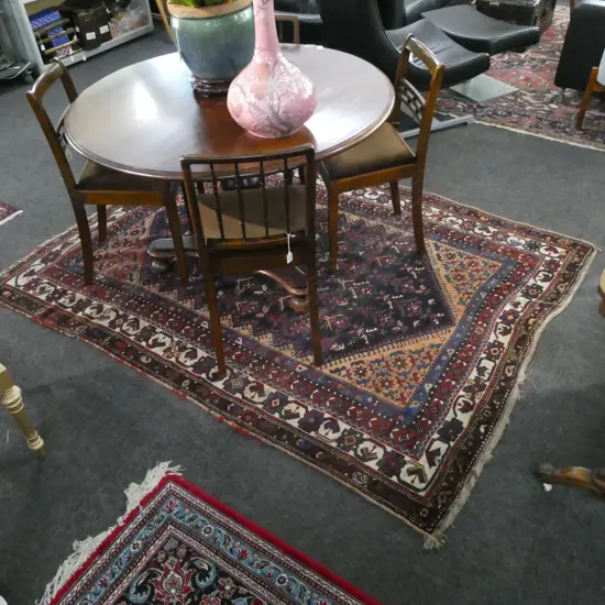 ANTIQUE WOOL SHIRAZ RUG (AF)...