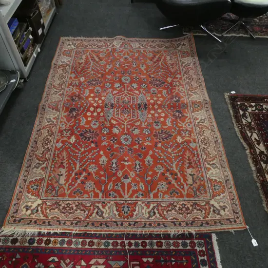PERSIAN STYLE RUG - SOME WEAR TO ENDS - 1360 X 1970MM